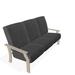 Telescope Casual St. Catherine Deep Patio Sofa w/ Cushions Plastic in Black/Brown | 36.25 H x 74 W x 35.25 D in | Wayfair KK5D90A01