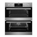 AEG 6000 Built Under Electric Double Oven DUB331110M, 45L Capacity, 720x600x550 mm, Multilevel Cooking, Anti-fingerprint, LED Display, Catalytic Cleaning, Stainless Steel