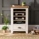 The Furniture Market Cheshire Cream Painted Hi-Fi Media Stand Shelf Unit