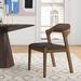Wade Logan® Aybri Dining Chair Faux Leather/Wood/Upholstered in Brown | 30.5 H x 21 W x 22 D in | Wayfair B32A6BC586D6496C89405BAD991E89C8