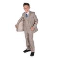 Cinda 5 Piece Boys Beige Suits Boys Wedding Suit Page Boy Party Prom 7-8 Years