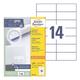 3080er-Pack Universal-Etiketten mit ultragrip »3653-200« weiß, Avery Zweckform