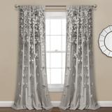 Riley Window Curtain Panel Light Gray Single 54x84 - Lush Decor 16T003635