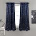 Star Blackout Window Curtain Panels Navy 52X63 Set - Half Moon 16T003366