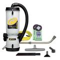 ProTeam LineVacer HEPA Backpack Vacuum #107141 with 1.5 inch Xover Performance Floor Tool Kit C #107099