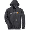 Carhartt Signature Logo Midweight Hoodie, grau-weiss, Größe S