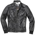 Black-Cafe London Detroit Motorrad Lederjacke, schwarz, Größe 48