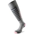 Lenz Skiing 3.0 Socken, grau-pink, Größe 35 - 38