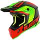 Just1 J38 Blade Motocross Helm, rot-grün, Größe XL