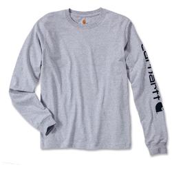 Carhartt Logo Longsleeve ( Longsleeve ), gris, taille XL