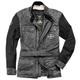 Black-Cafe London Retro Veste en cuir de moto, gris, taille 54