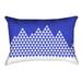 Latitude Run® Avicia Indoor/Outdoor Lumbar Pillow Polyester/Polyfill blend in Blue | 14 H x 20 W x 3 D in | Wayfair