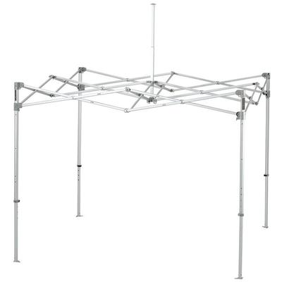 E-Z Up ENDA10KSO Endeavor Instant Shelter 10' x 10' Steel Orange Canopy with Clear Aluminum Frame