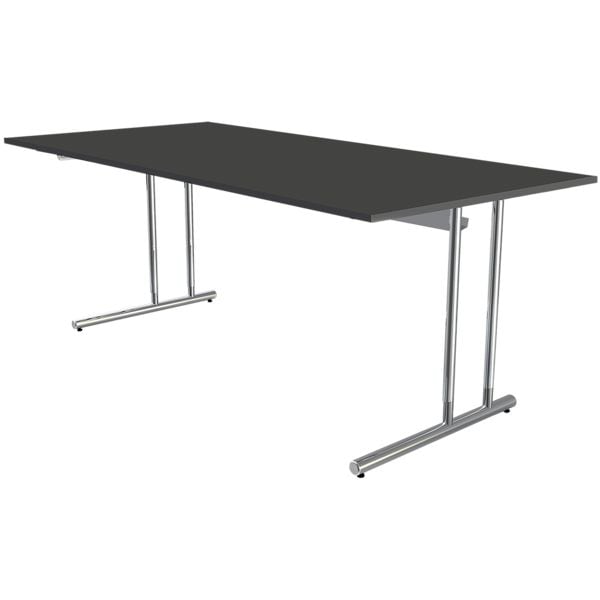 Kerkmann Schreibtisch »Artline Transparent« 200 cm höhenverstellbar grau, 200x82x100 cm