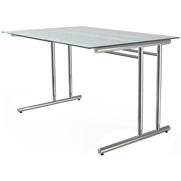 Kerkmann Glas-Schreibtisch »Artline Transparent« 120 cm höhenverstellbar transparent, 120x82x80 cm Image