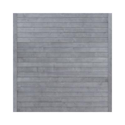 TraumGarten Sichtschutzzaun Holz NEO DESIGN Grau Sichtschutz Lamellenzaun, 89x89 cm