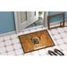 Caroline's Treasures Bullmastiff Wipe Your Paws Non-Slip Indoor Door Mat Synthetics in White | 18 W x 27 D in | Wayfair SS4883MAT