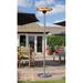 Hanover 6.8 Ft. 1500W Portable Electric Infrared Halogen Stand Lamp, 3 Heat Settings, Energy Efficient in Gray | 81.6 H x 17.8 W x 17.8 D in | Wayfair