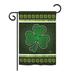 Breeze Decor Shamrock Spring St Patrick Impressions Decorative Vertical 13" x 18.5" Double Sided Garden Flag Set in Green | 18.5 H x 13 W in | Wayfair