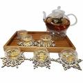The Holiday Aisle® Plumlee Personal Heat Resistant 15 Piece Glass Tea Set Glass | 13 H x 10 W x 10 D in | Wayfair 6F690A69418A4F3E83628224475B88B5