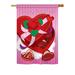 Breeze Decor 2 Piece Chocolates Spring Valentines Impressions Decorative Vertical 2-Sided Polyester Flag Set in Pink/Red | 28 H x 18.5 W in | Wayfair