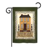 Breeze Decor Welcome Yellow House Inspirational Sweet Home Impressions Decorative Vertical 13" x 18.5" Double Sided Garden Flag Set | Wayfair