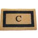 Charlton Home® Stansfield Monogram Fiber Outdoor Door Mat Coir | Rectangle 1'6" x 2'6" | Wayfair BEED145FA76449B685214681A21FCBE3