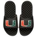 Youth ISlide Black Miami Hurricanes Distressed Slide Sandals