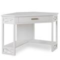 Home Office Corner Computer/Writing Desk in White