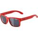 ALPINA MITZO - Verzerrungsfreie und Bruchsichere Sonnenbrille Mit 100% UV-Schutz Für Kinder, red, One Size