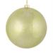 Vickerman 535165 - 4" Celadon Glitter Clear Ball Christmas Tree Ornament (6 pack) (N184154)