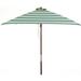 Heininger Holdings LLC Classic Wood 6.5' Square Patio Market Umbrella Wood in Blue/Navy | 97 H in | Wayfair 1283