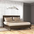 Corrigan Studio® Lise Low Profile Platform Bed Wood in Brown | 47 H x 79 W x 86 D in | Wayfair 66EC45AB7C9B43A48955C04AA21D5C9D