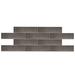 Vicci Design 3" x 12" Glass Subway Tile Glass in Gray | 12 H x 3 W x 0.3 D in | Wayfair VDL07-3x12