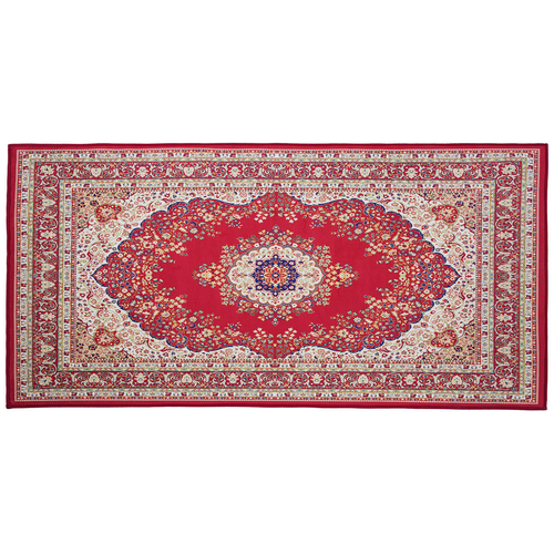 Teppich Rot 80 x 150 cm mit orientalischem Muster Bedruckt Rechteckig Orientalisches Design