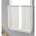 House of Hampton® Machen Cafe Curtain Polyester in White | 36 H x 30 W x 1.5 D in | Wayfair 8C9FA7532F5643AFAD7C4849239D4E63