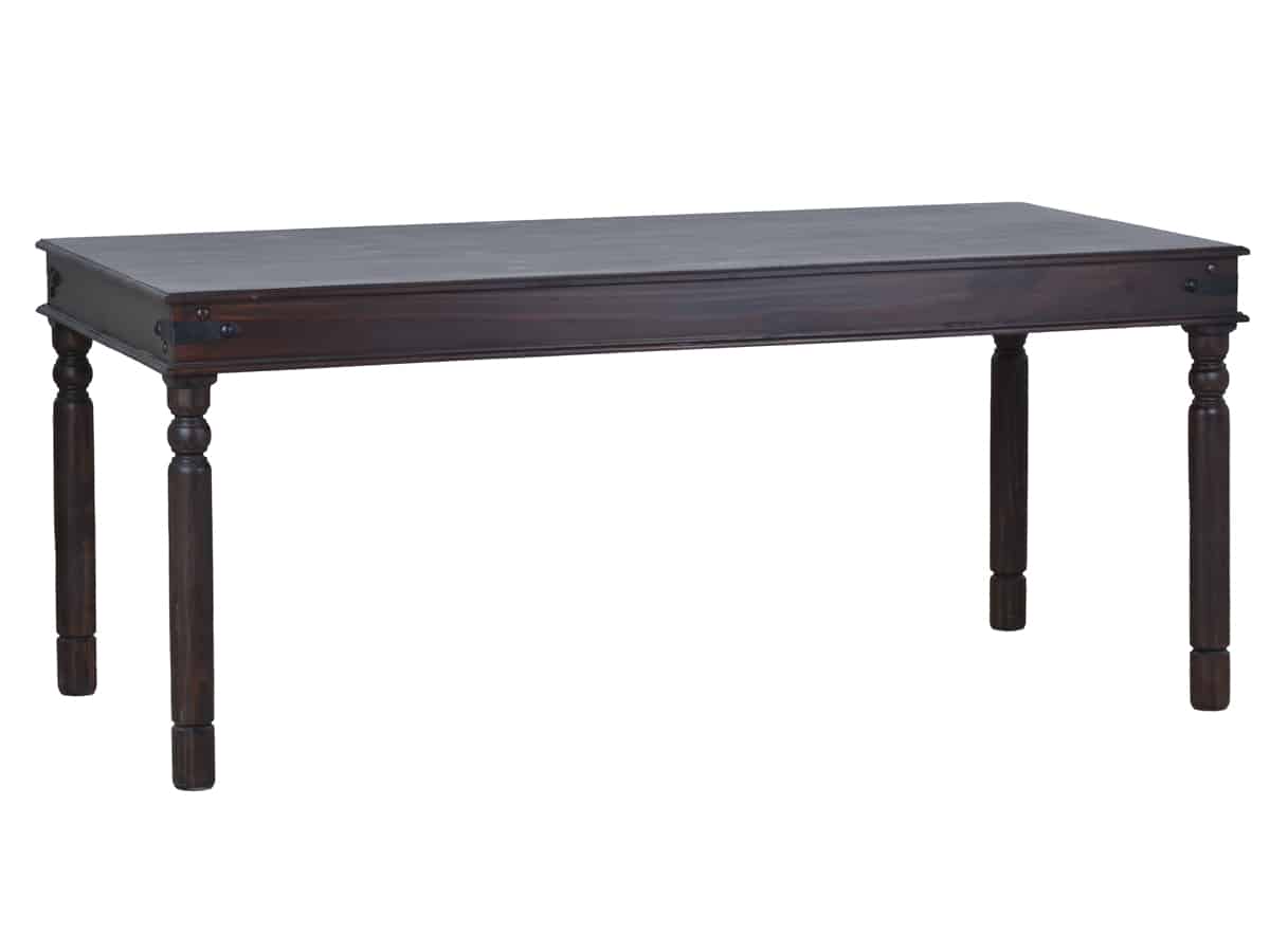 MiaMöbel Esstisch Colombo 80x80cm Massivholz Pinie Kolonialstil Indien Indisch