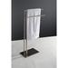 Kingston Brass Edenscape Pedestal Dual Free Standing Towel Stand Metal in Gray | 31.75 H x 15.88 D in | Wayfair SCC8328