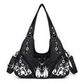 Angelkiss Hobo Purses and handbags for Women Satchel Handbag Women Purses Large Daily Shoulder Bags, Z-black, L