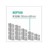 Neptun weiß - Badheizkörper Handtuchheizkörper Handtuchheizung Breite: 600 mm - Höhe: 700 mm