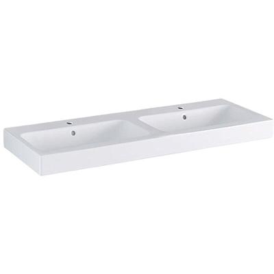 ICon Doppelwaschtisch 120x48,5cm weiß, 124120000 - Geberit Image