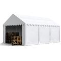 Tente de stockage 3x6 m abri bâche pvc 700 n imperméable blanc - blanc - Intent24