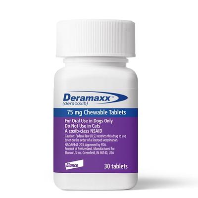 Deramaxx 75 mg for Dogs, 30 Chewable Tablets