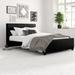 Red Barrel Studio® Raileen Tufted Low Profile Platform Bed Upholstered/Faux leather in Gray | 40.5 H x 57 W x 80 D in | Wayfair