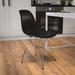 Wrought Studio™ Daker Chair w/ Chrome Base Plastic/Acrylic in Black | 31.5 H x 18.25 W x 22.5 D in | Wayfair 8475642057E24F54BC4707A0001DEBBA