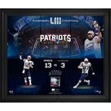 New England Patriots Framed Super Bowl LIII Champions 20" x 24" Photograph with Game-Used Confetti - Limited Edition of 500