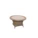 Rosecliff Heights Norfolk Plastic/Resin Chat Table Plastic/Wicker/Rattan in Brown | 21 H x 37 W x 37 D in | Outdoor Furniture | Wayfair