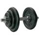 Tunturi Unisex Adult 1 Bar Screw Dumbbell Set - Black, 20 kg