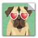 Trinx Beach Bums Pug I Removable Wall Decal Vinyl in Brown/Green | 18 H x 18 W in | Wayfair CF58EF92FC8B4913AD68416C44D083B8