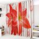 CUSHIONMANIA mit Ösen Vorhänge 3D Vorhänge 16 beliebten Designs. (132,1 cm breit x 228,6 cm Drop, Tulip rot)
